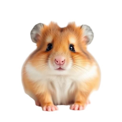 Cute hamster resting on the form